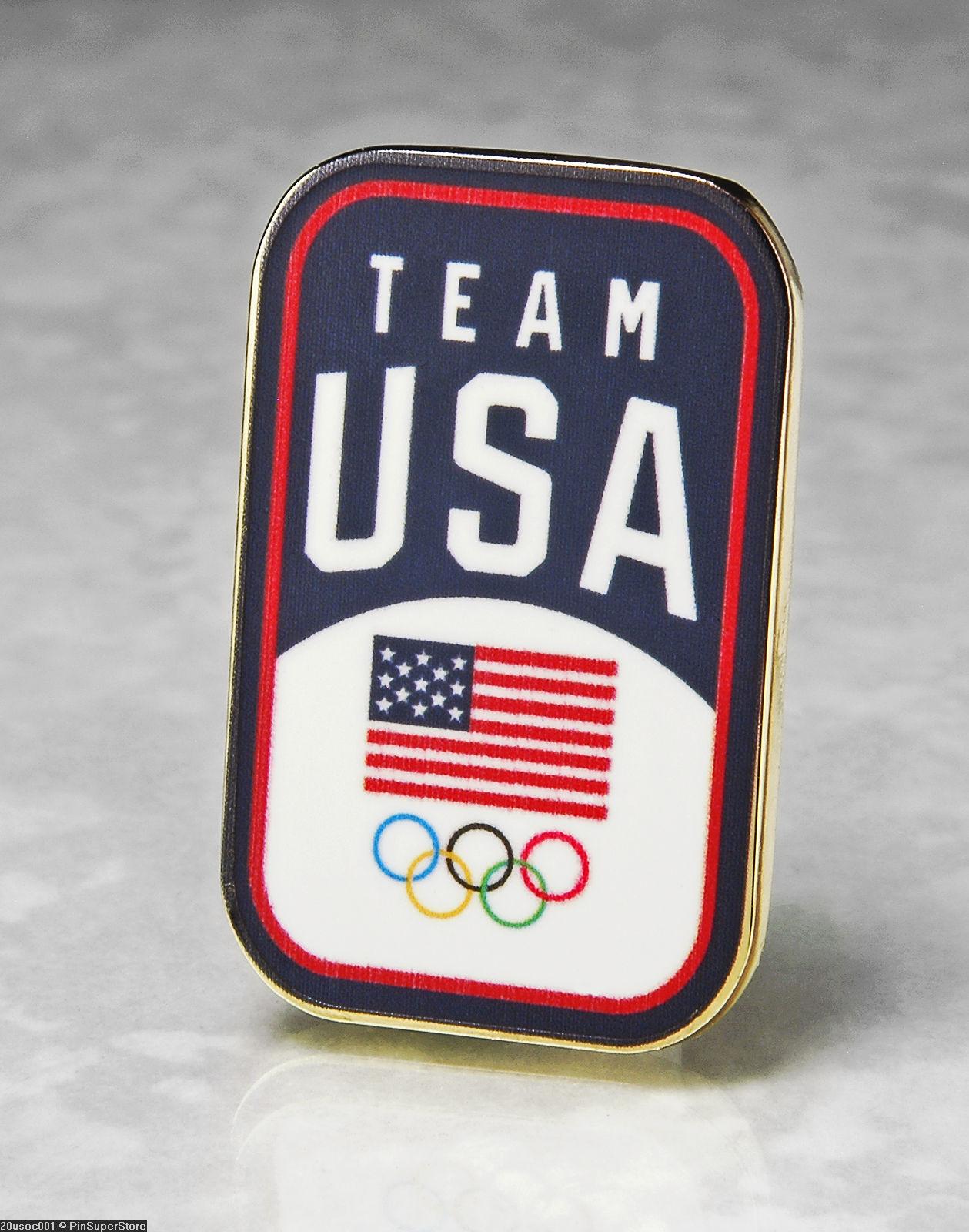 OLYMPIC PINS BADGE 2020 TOKYO 2021 JAPAN TEAM USA NOC FLAG LOGO